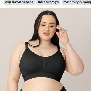 NWT Still In The Bag! Black Lace Full Coverage Nursing Bra From Kindred Bravely